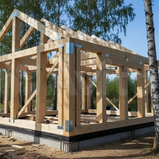 Брус клееный 100*100*5000, сорт АВ