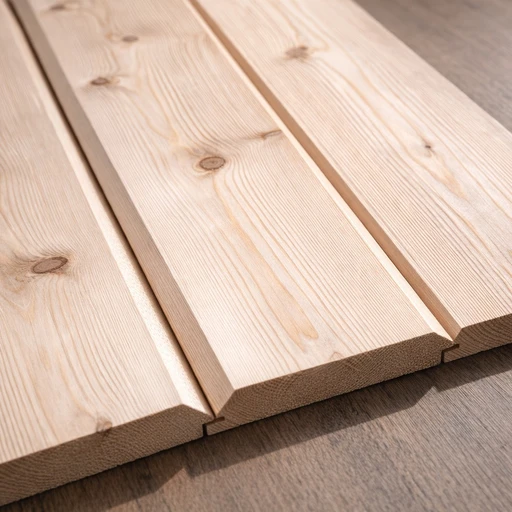 Планкен лиственница скошенный 20*142*5000, сорт Оптима (0,71м2)