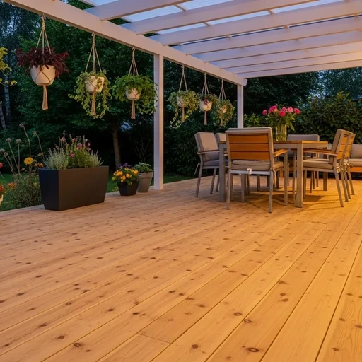 Доска террасная лиственница гладкая 28*120*6000, сорт ABC (0,72м2)