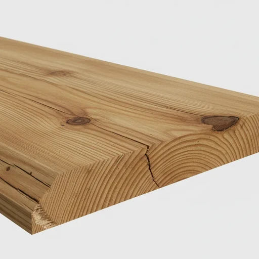 Планкен лиственница скошенный 20*142*2500, сорт АВ (0,355м2)